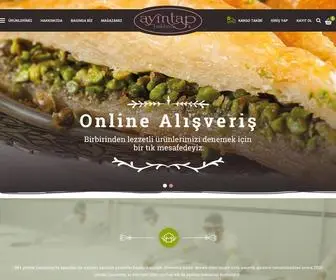 Ayintapbaklava.com.tr(Ayıntap Baklava Gaziantep) Screenshot