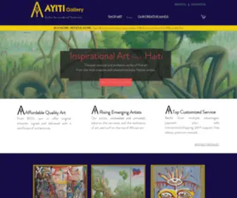 Ayitigallery.com(ONLINE ART GALLERY OF HAITIAN ART) Screenshot