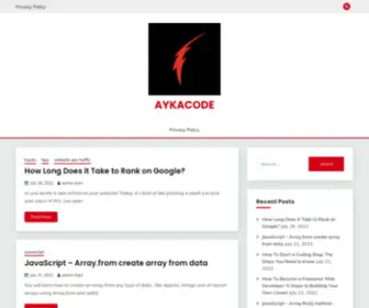 Aykacode.com(Javascript %) Screenshot