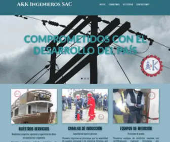 Ayk.com.pe(A&K Ingenieros SAC) Screenshot