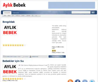 Aylikbebek.com(Aylık Bebek) Screenshot