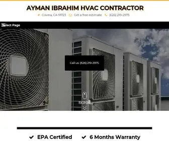 Aymanibrahimhvaccontractor.com(Professional Refrigerator Repair Services in Covina) Screenshot