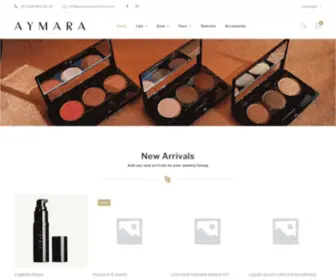 Aymaracosmetics.com(Swiss Make up Brand) Screenshot