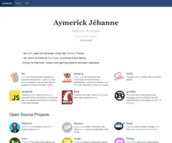 Aymerick.com(Aymerick) Screenshot