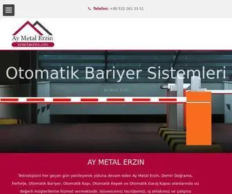 Aymetalerzin.com(Ay Metal Erzin) Screenshot