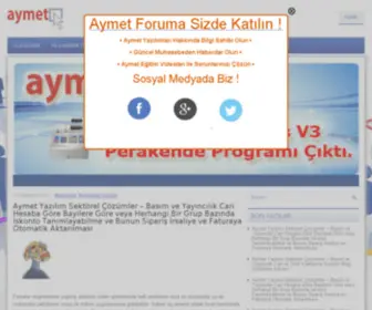 Aymetmuhasebeprogrami.com(Aymet Muhasebe Program) Screenshot