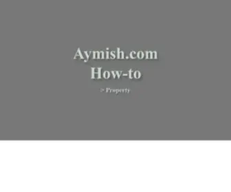 Aymish.com(Innovations And Inventions) Screenshot