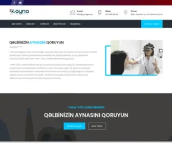 Aynagoz.az(“AYNA” GÖZ LAZER MƏRKƏZİ) Screenshot
