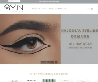 Aynnoon.com(A new makeup brand in Kuwait) Screenshot