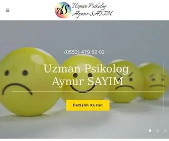 Aynursayim.com(Uzman Psikolog Aynur Say) Screenshot