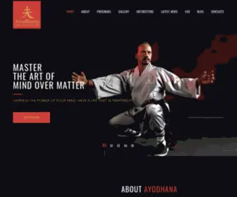 Ayodhana.com(Temple of Martial Arts) Screenshot