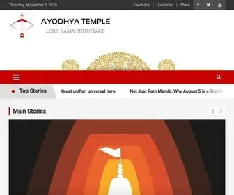 Ayodhyatemple.org(Ram Janmabhumi) Screenshot