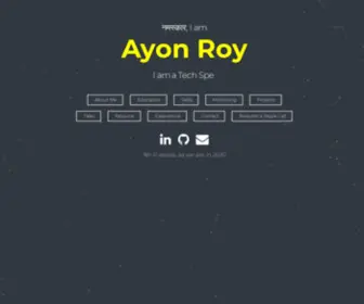 Ayonroy.ml(Ayon Roy) Screenshot