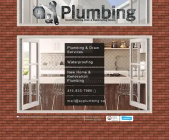 Ayplumbing.ca(A & Y Plumbing) Screenshot