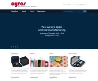 Ayres.com.au(Ayres Packaging) Screenshot