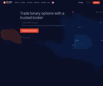 Ayrex.com(Binary options trading platform) Screenshot