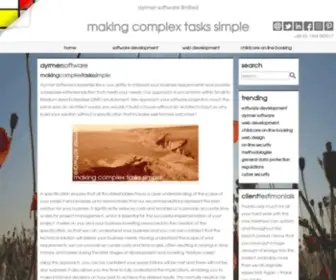 Ayrmer.co.uk(Bespoke business software web development making complex tasks simple) Screenshot