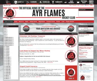 Ayrminorhockey.com(Ayr Flames) Screenshot