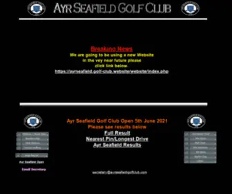 Ayrseafieldgolfclub.com(News Page) Screenshot