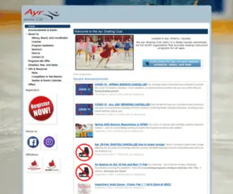 Ayrskatingclub.com(Ayr Skating Club) Screenshot