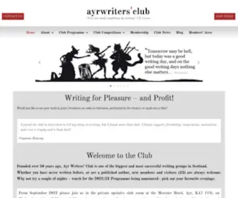 Ayrwritersclub.co.uk(You can make anything by writing) Screenshot