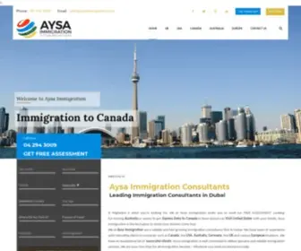 Aysaimmigration.com(Best Immigration Consultants in Dubai) Screenshot