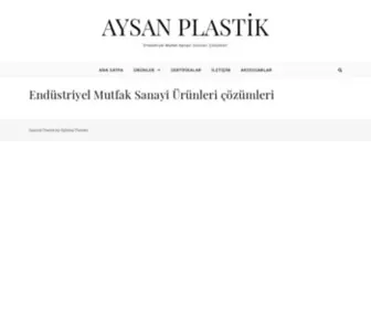 Aysan-Plastik.com.tr(Aysan Plastik rotil ayak) Screenshot