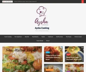 Ayshacooking.com(No.1 Cooking Recipe Blog) Screenshot