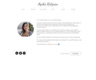 Ayshardzn.com(Aysha Ridzuan) Screenshot