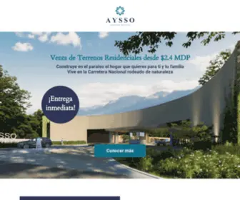 Aysso.mx(Terrenos residenciales en venta) Screenshot