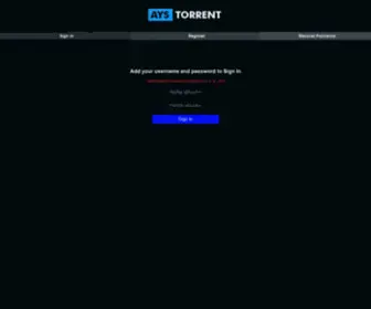 Aystorrent.ro(AYS) Screenshot