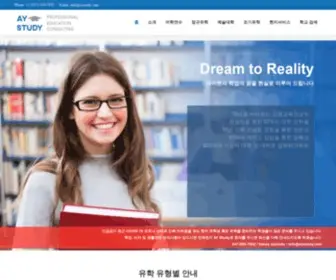 Aystudy.com(AY Study 유학원) Screenshot