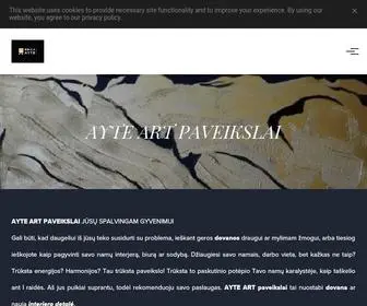 Ayteartpaveikslai.com(AYTE ART PAVEIKSLAI paslaugos) Screenshot