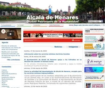 Ayto-Alcaladehenares.es(Ayuntamiento de alcalá de henares) Screenshot
