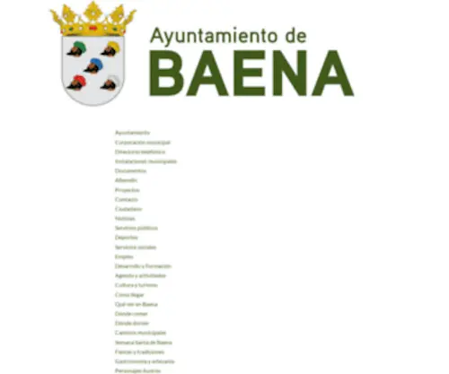 Ayto-Baena.es(Baena) Screenshot