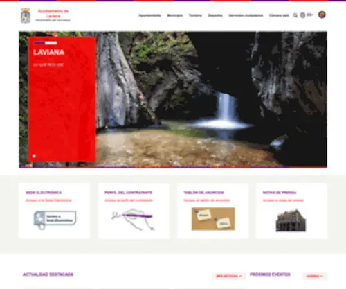 Ayto-Laviana.es(Ayuntamiento de Laviana) Screenshot