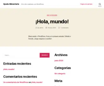 Ayudaalimentaria.xyz(Otro sitio realizado con WordPress) Screenshot