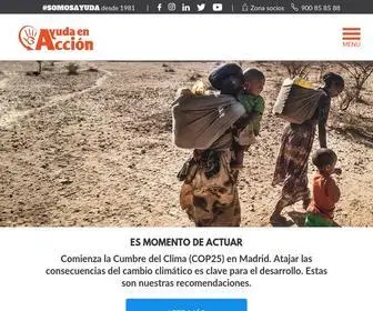Ayudaenaccion.org(Ayuda en Accion) Screenshot