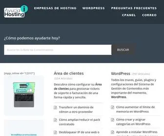 Ayudahosting.online(Portal de ayuda sobre hosting) Screenshot