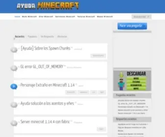 Ayudaminecraft.com(Foro Minecraft) Screenshot