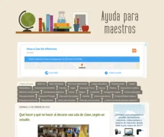 Ayudaparamaestros.com(AYUDA PARA MAESTROS) Screenshot