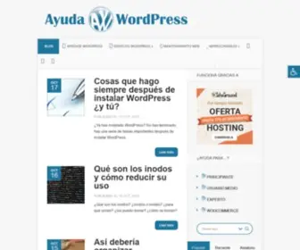 Ayudawordpress.com(Recursos, themes, plugins y tutoriales en espa) Screenshot