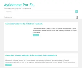 Ayudenmeporfa.com(Ayúdenme) Screenshot