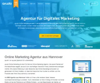 Ayudo.de(Online Marketing Agentur in Hannover & Berlin. Ob SEO ✅ SEA ✅ Social Media ✅ Webdesign ✅) Screenshot