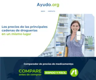 Ayudo.org(Comparador de precios de medicamentos) Screenshot