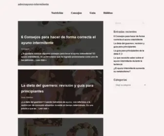 Ayuno-Intermitente.com(Just another WordPress site) Screenshot