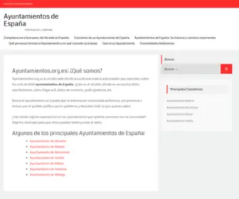 Ayuntamientos.org.es(Ayuntamientos) Screenshot