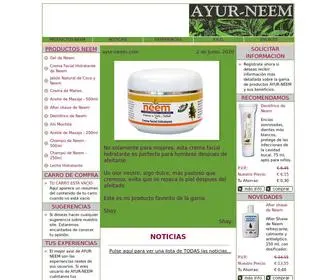 Ayur-Neem.com(Champú) Screenshot