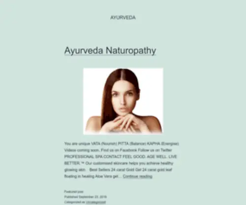 Ayurda.com.au(Ayurveda) Screenshot