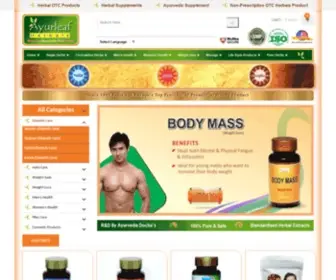 Ayurleafherbals.com(Buy Ayurvedic Medicine & Herbal Product Online) Screenshot